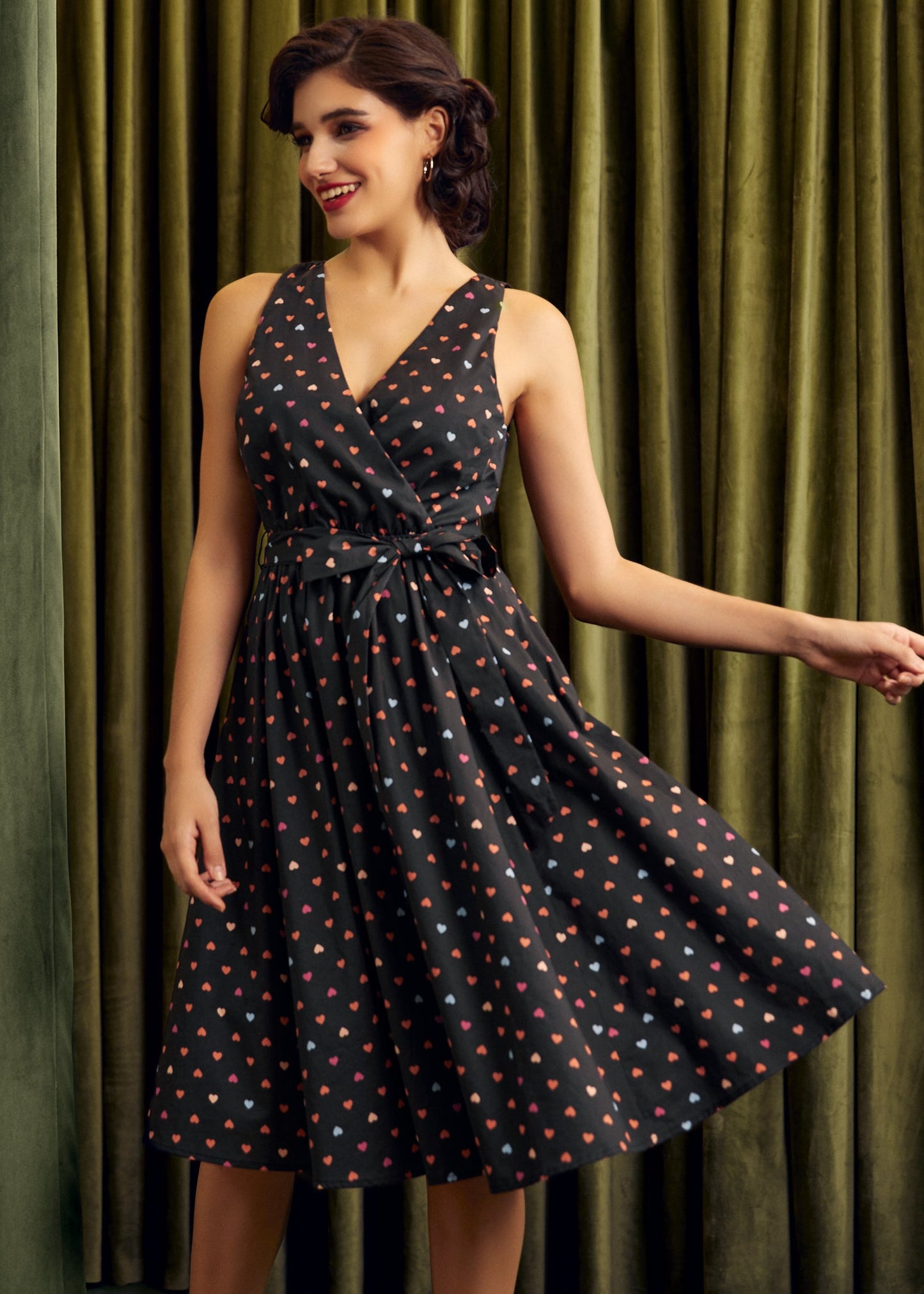 Instant Energy Faux-Wrap Dress