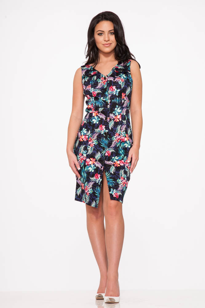 Tropical Safari Wiggle Dress