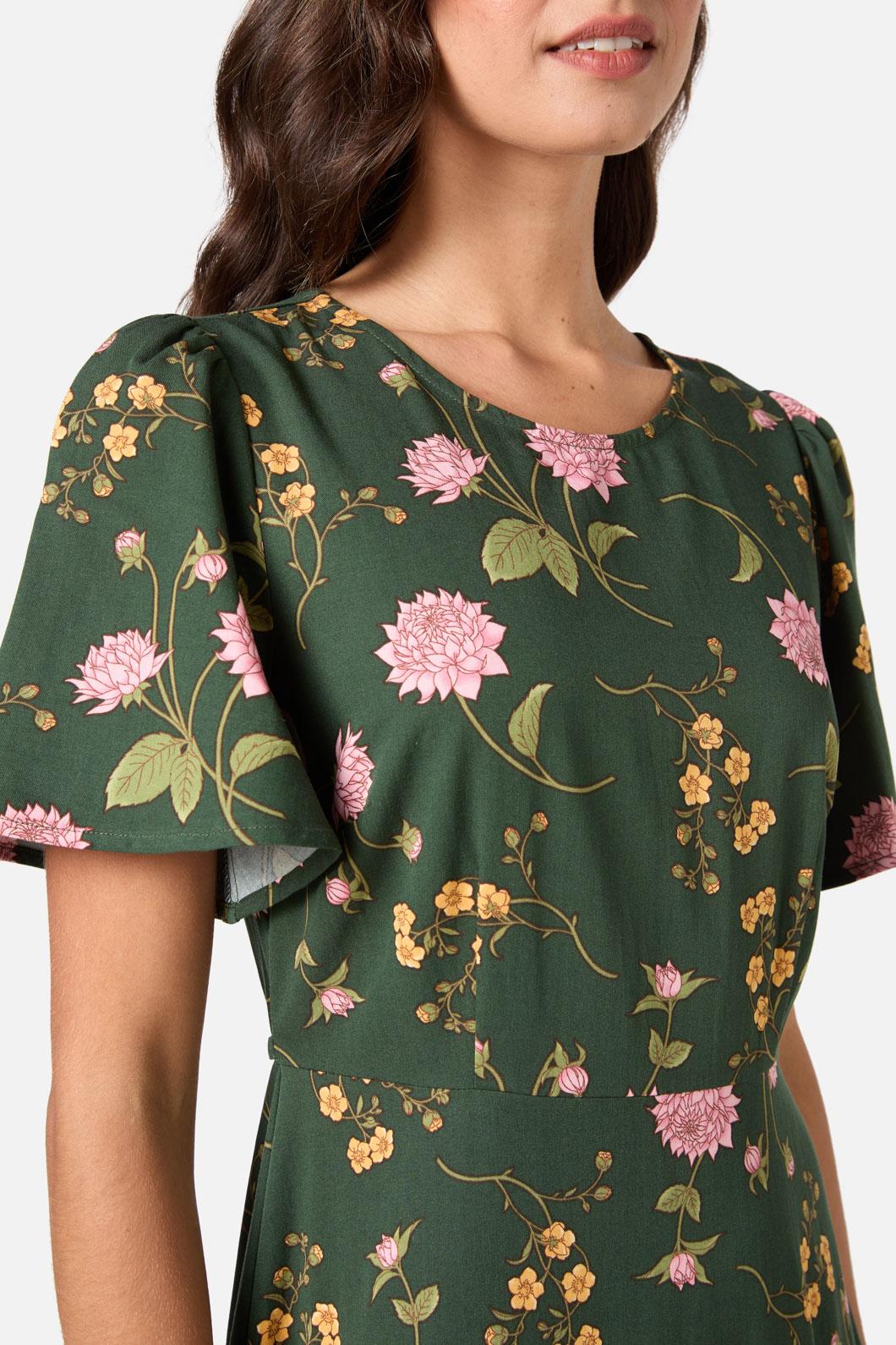 Esmerelda Floral Midi Dress
